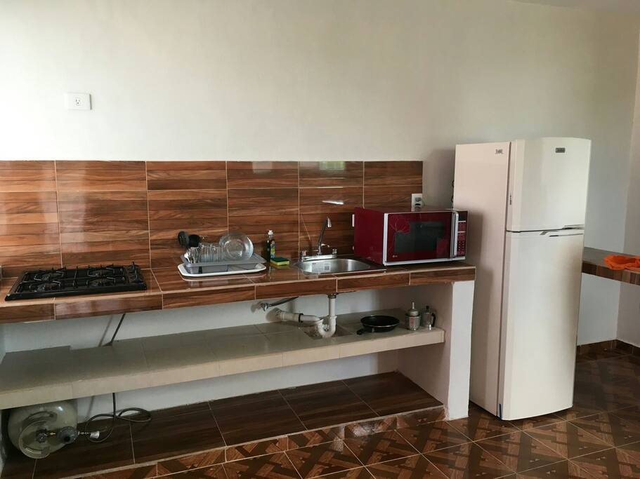 Vista de la cocina del apartamento