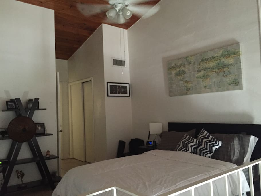 Bedroom and bathroom. Upper floor.