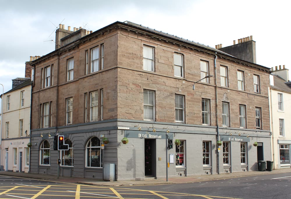 The apartment is located in this building which was built in 1822 as Perth Theatre Royal.