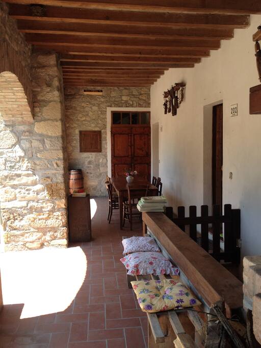 Il portico dove far colazione