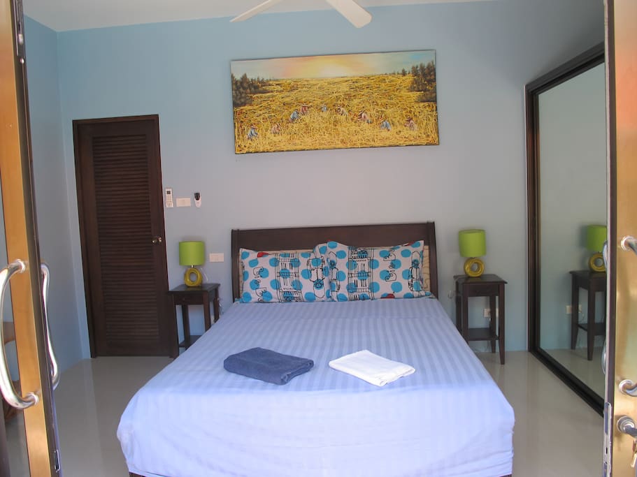 chambre bleu