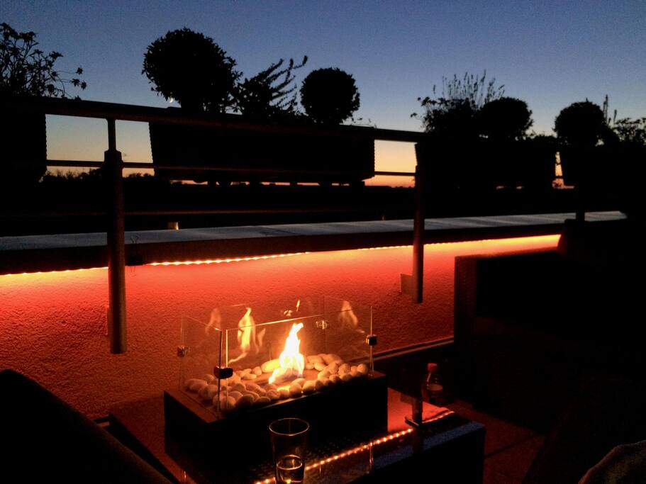 Balcony with great evening atmosphere