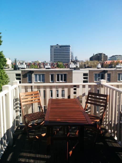 Great terrace view of Amsterdam