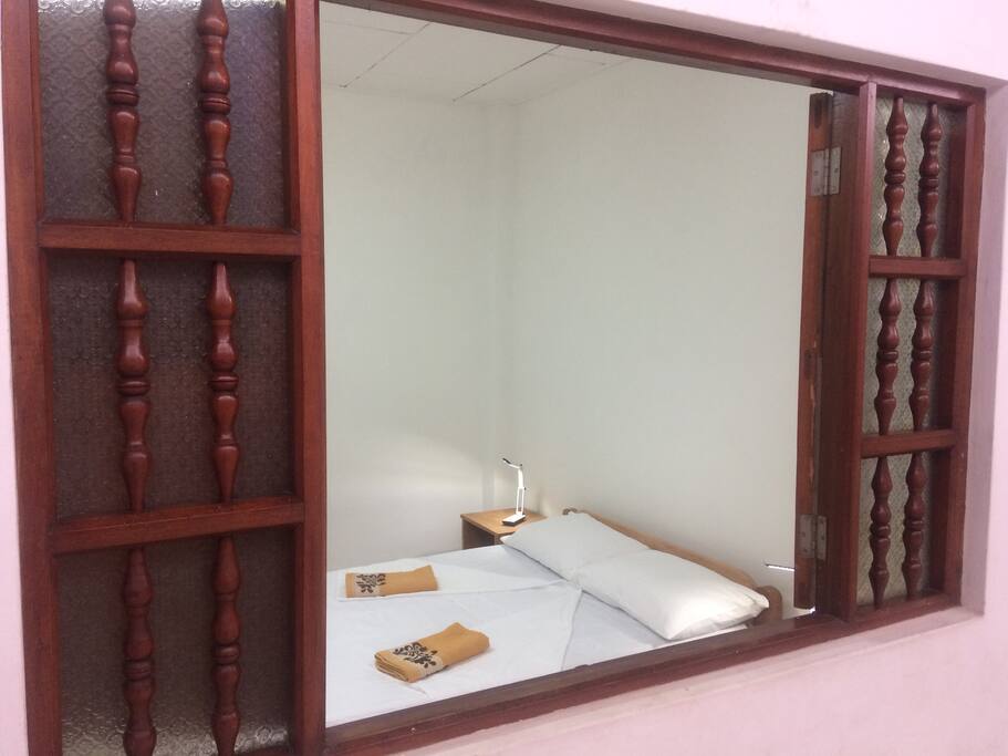 A view of the en-suite room from the passage