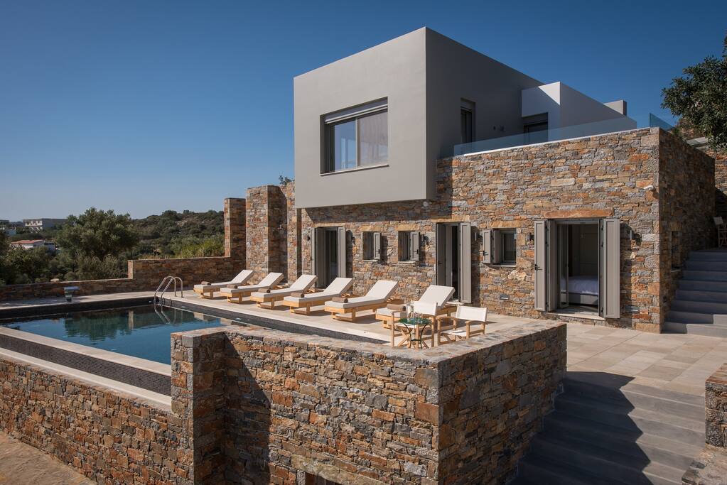 Overlooking the villa