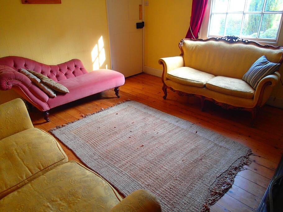 Formal living room, with open fire