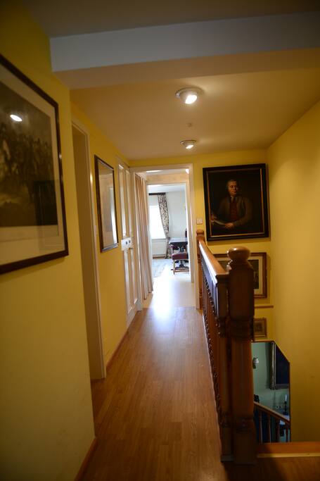 Entering the apartement on top of the staircase.