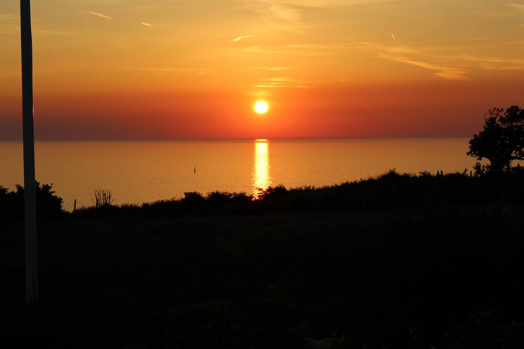Sundown from April to September from the terrace. Get your cameras ready.