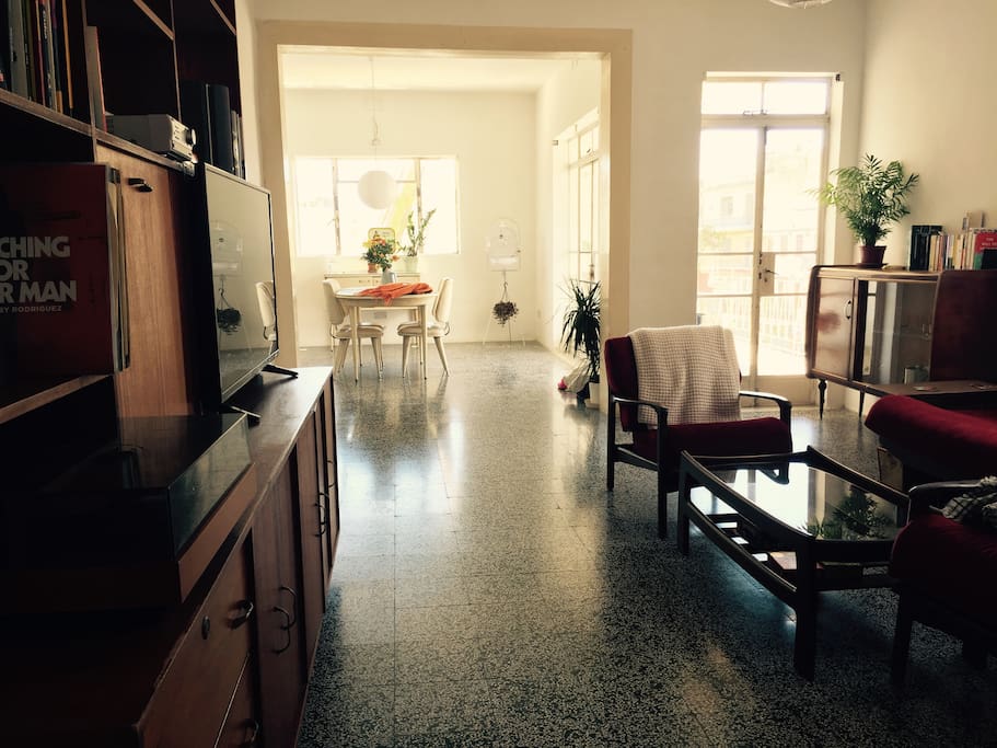 Large and bright living dining area