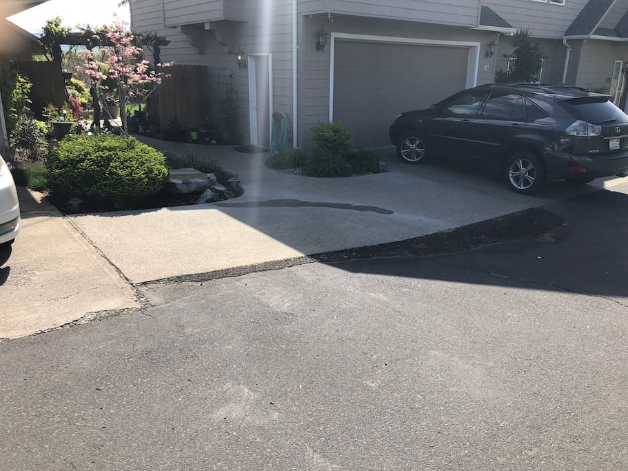 Lavender Suite parking space and entrance