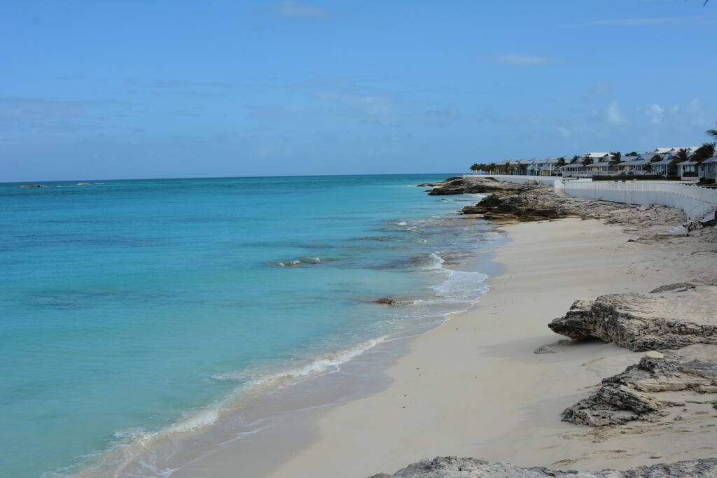Beach just across the unit