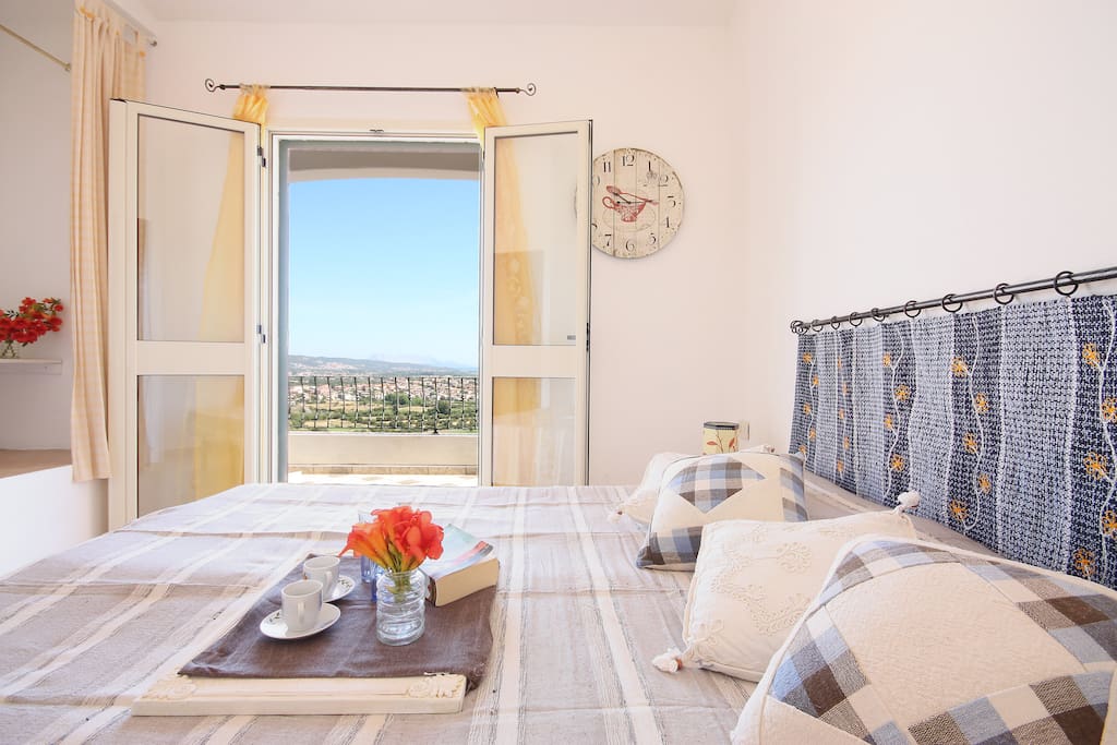 The double room with terrace and a terrific view on the sea