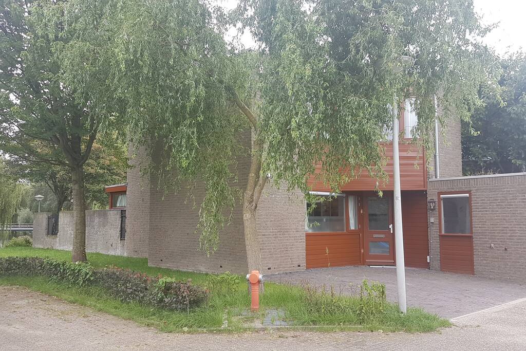 Front side view of the house