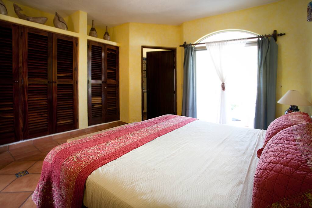 Bedroom + bathroom