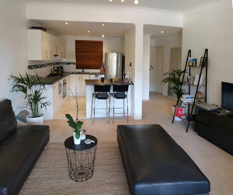 Large open-plan living space opening onto the Balcony
