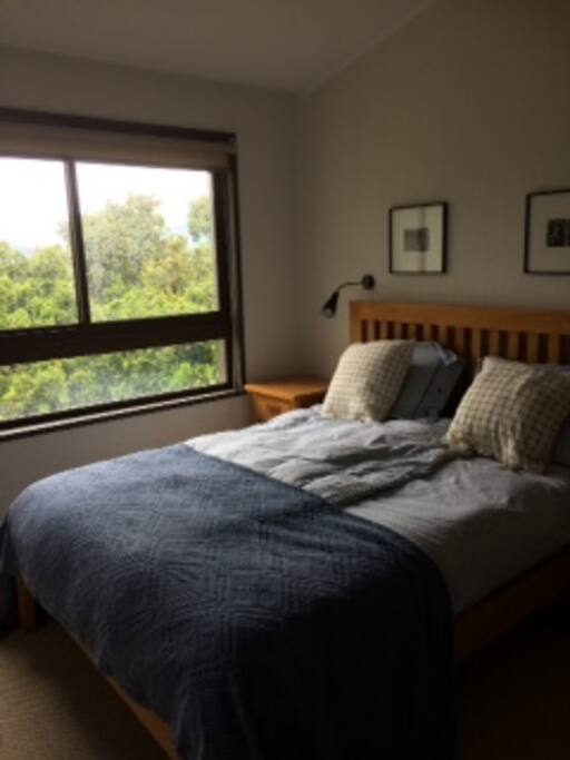 Master bedroom, with closets and a nice view