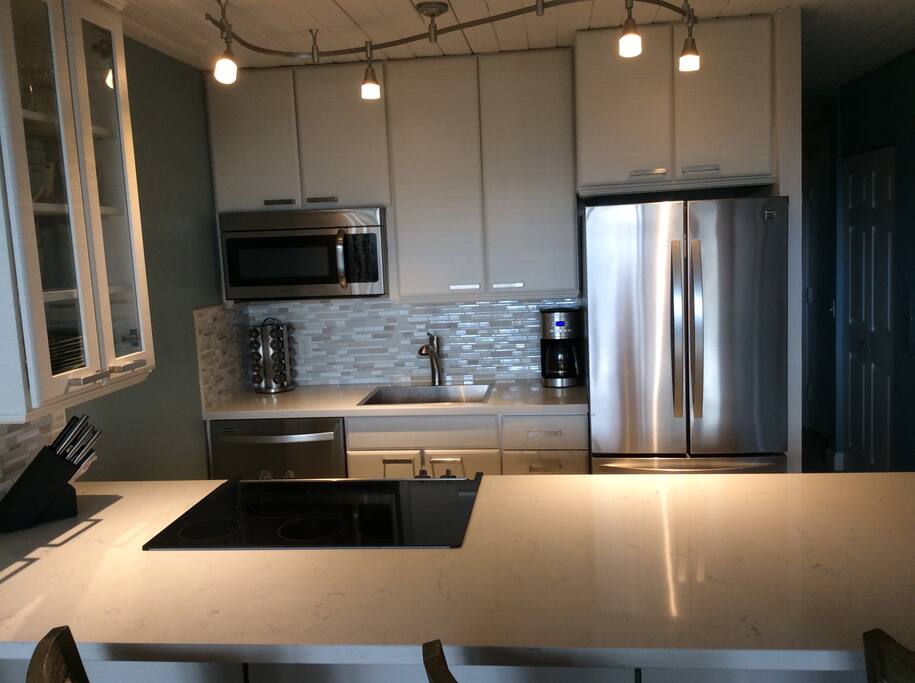 Glass tile back splash