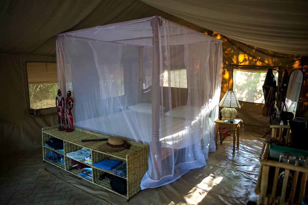 Tent interior