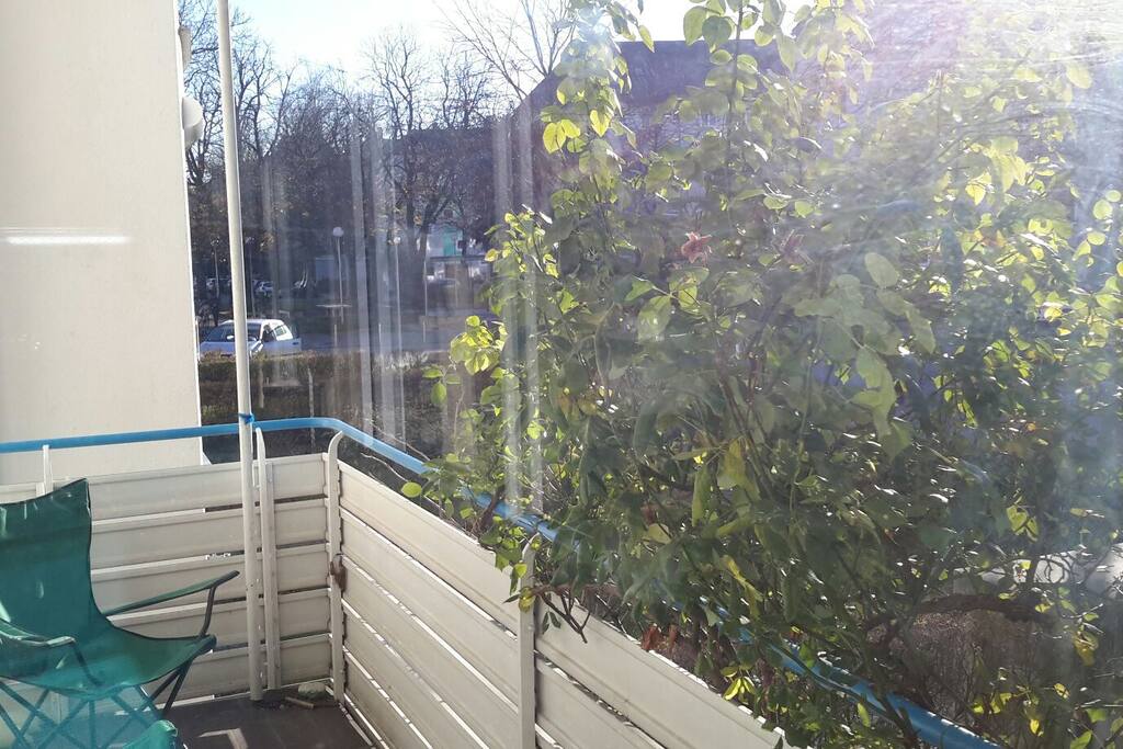 Aussicht vom Balkon