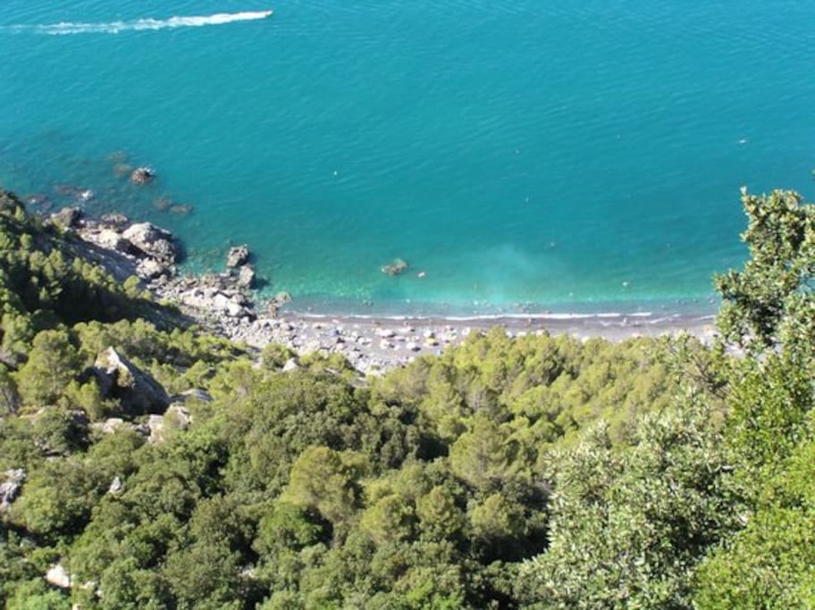 Punta Corvo - reachable on foot by stairs or by boat from Bocca di Magra