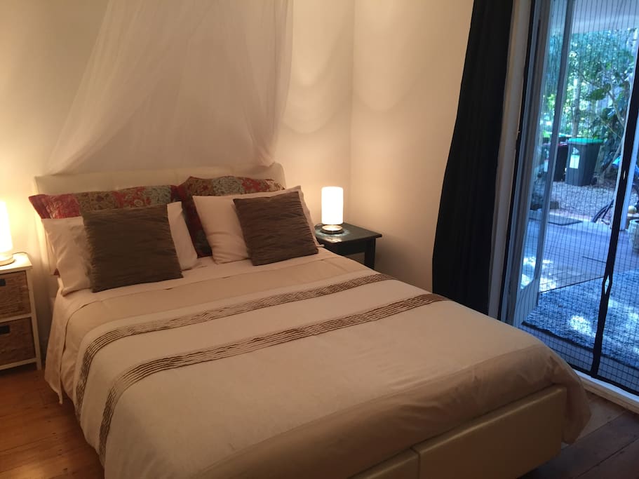 Comfy double bed