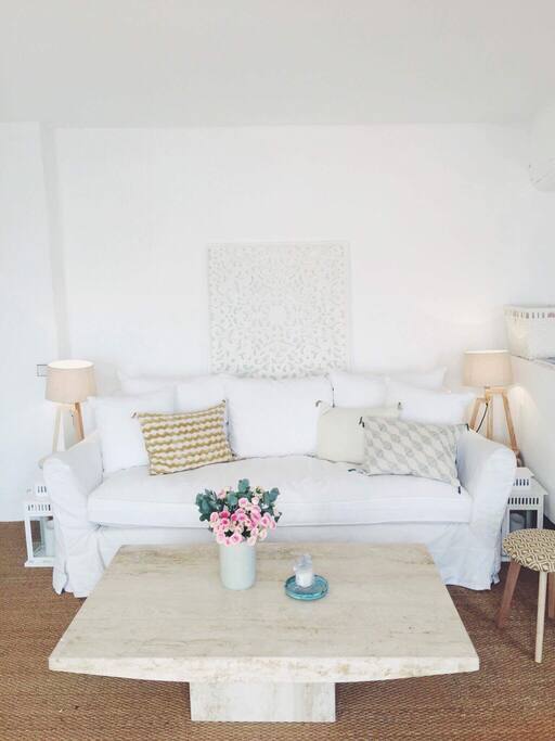 Living room overlooking terrace