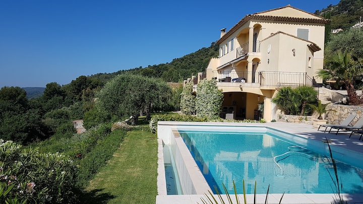 Villa Avec Piscine Et Vue Panoramique Sur Le Lac - Grasse