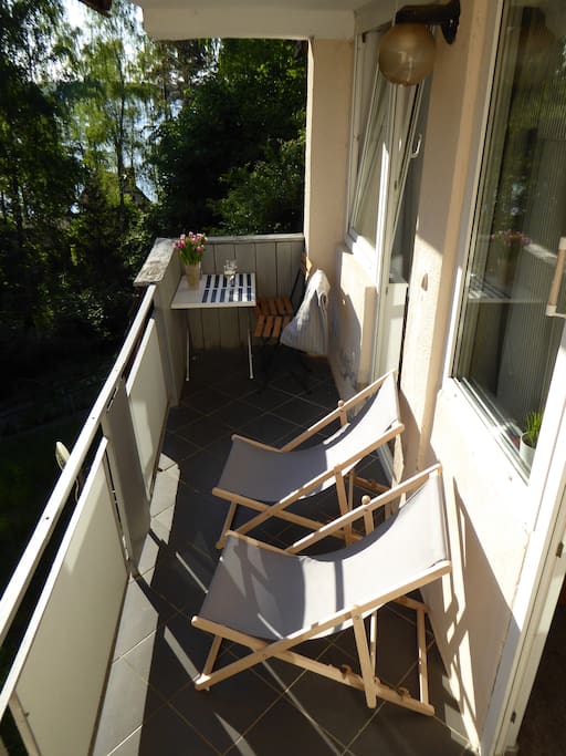 balkon z widokiem na jezioro Narie/ lake view balkony
