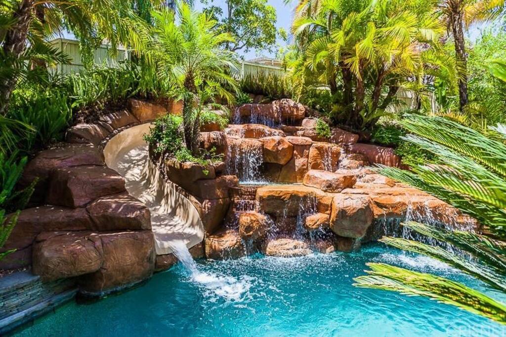 Tropical Paradise Awaits You! Yes, that's a Waterslide, Are You Brave Enough? ;)