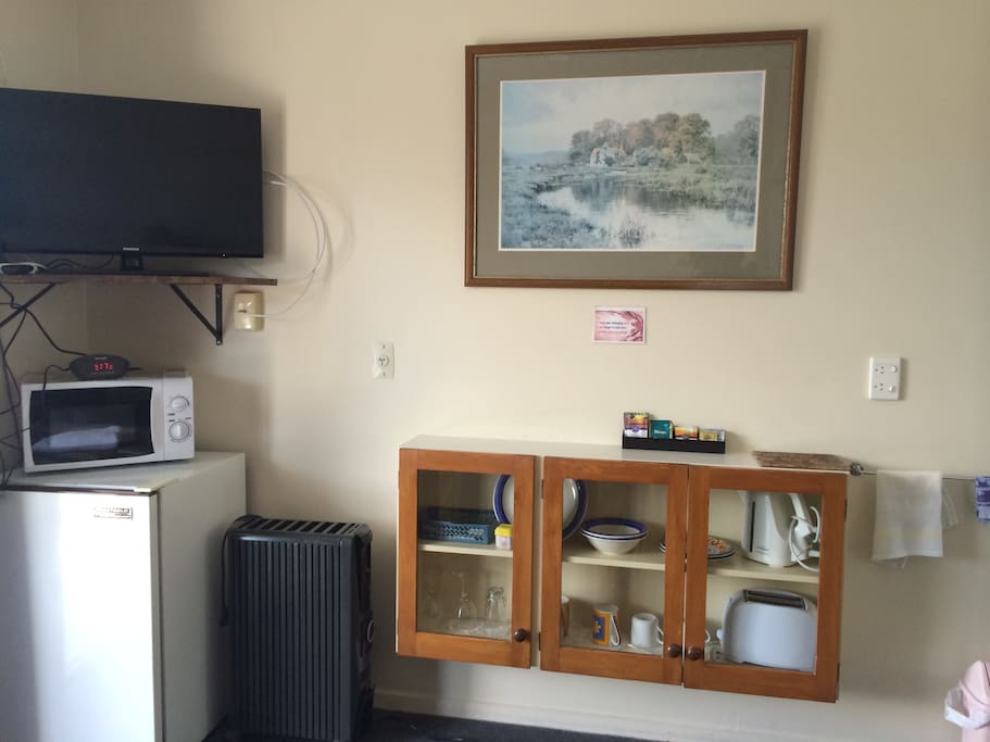 tv microwave in your room. everything you need no sharing .