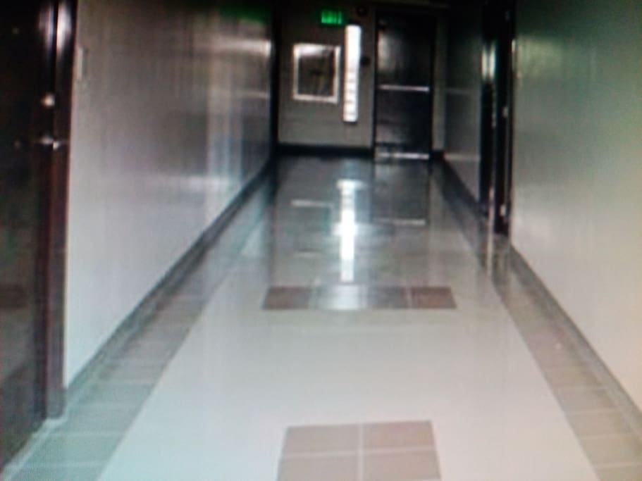 Hallway to the condo unit