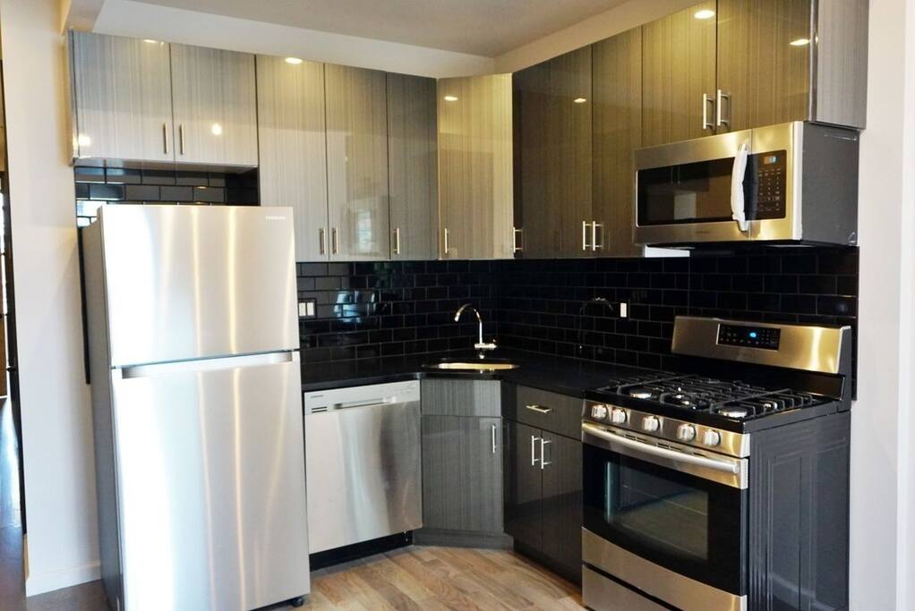 Guests are welcome to use the brand new fully equipped kitchen.