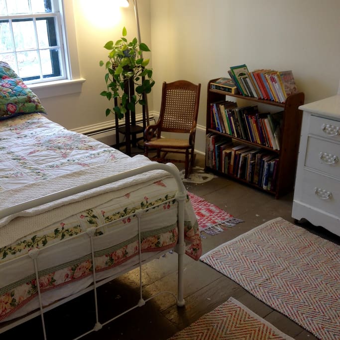 Tiny chair in tiny room.