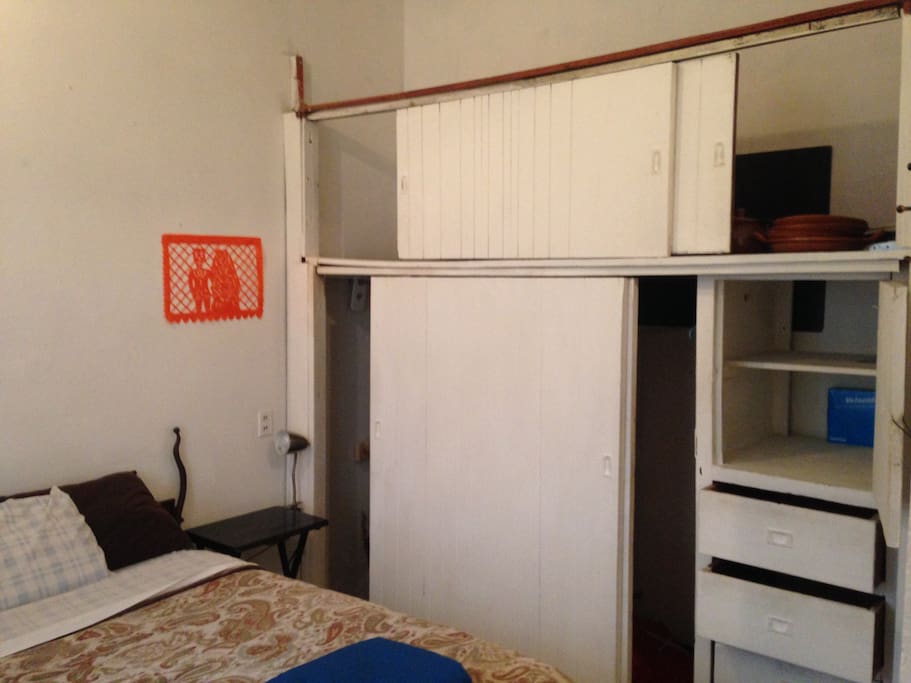 view of closet and storage area