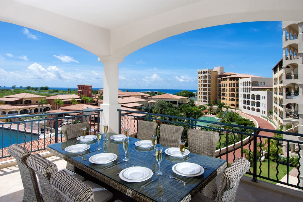 Outside dining area