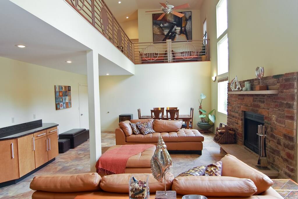 Living Room and Kitchen Bar