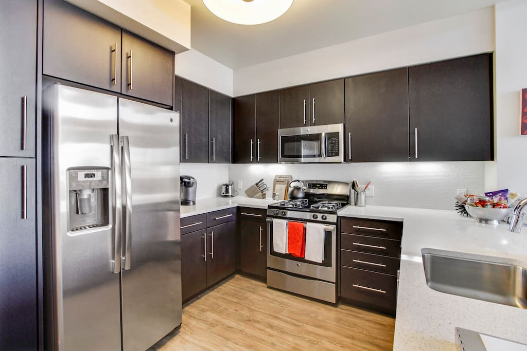 Gourmet kitchen with state-of-the-art appliances