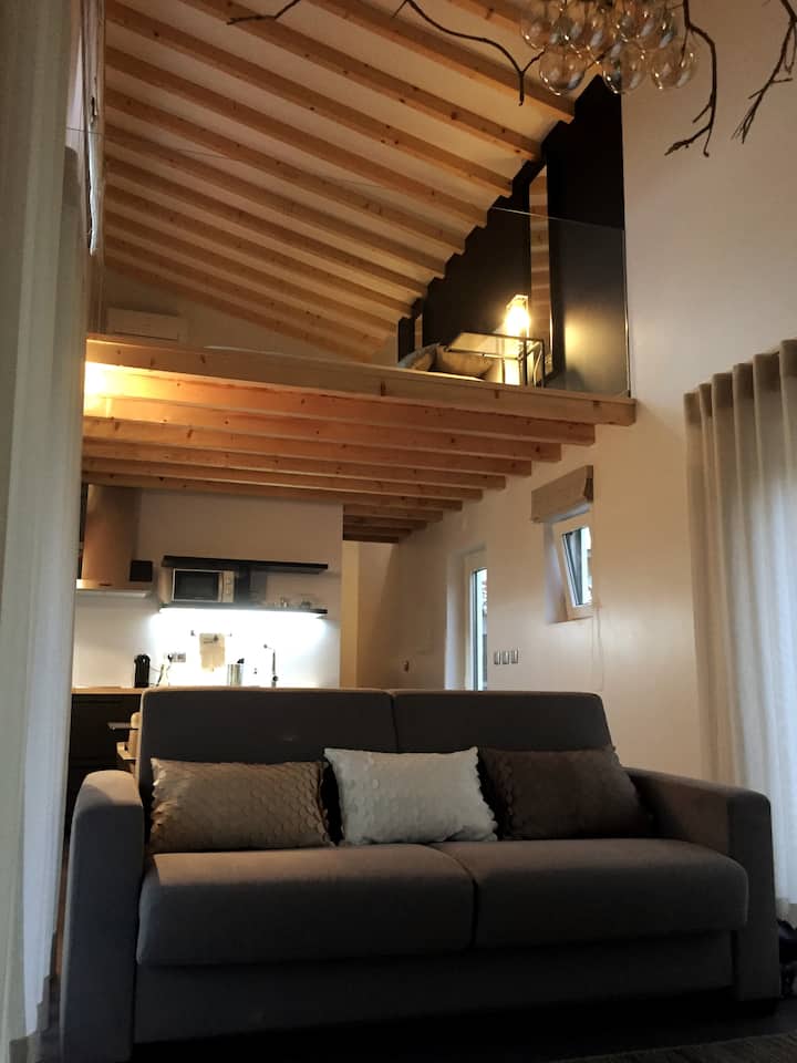 การตกแต่งภายในแบบวิวทั่วไป - เตียงโซฟา