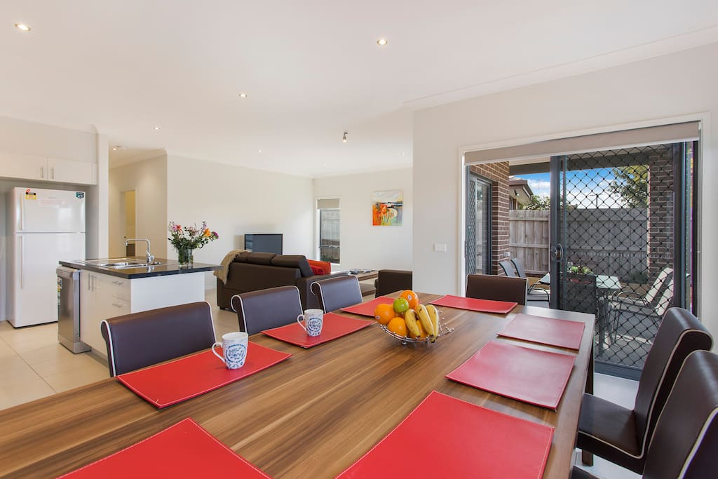 Open plan dining area