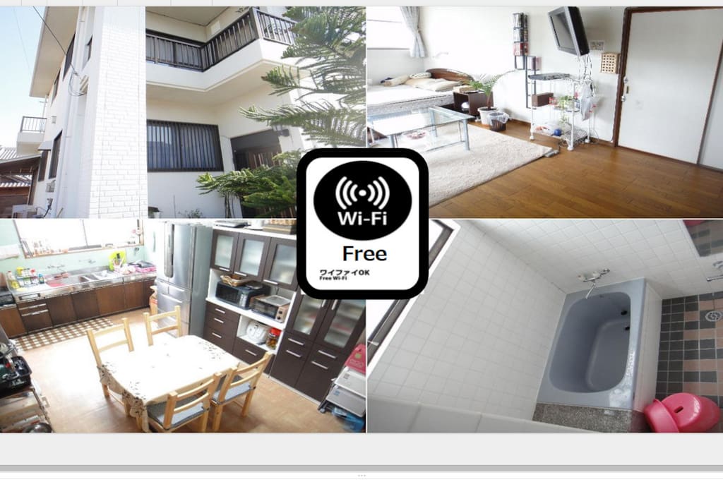 All rooms Free Wifi【全部屋フリーWifi】