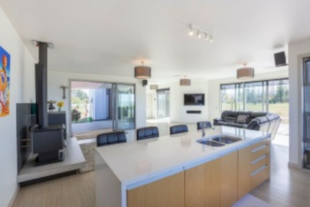 Kitchen and living room