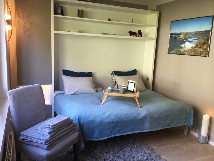 With the bed down