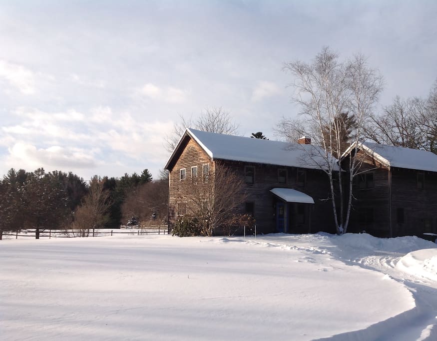 Front view in winter.