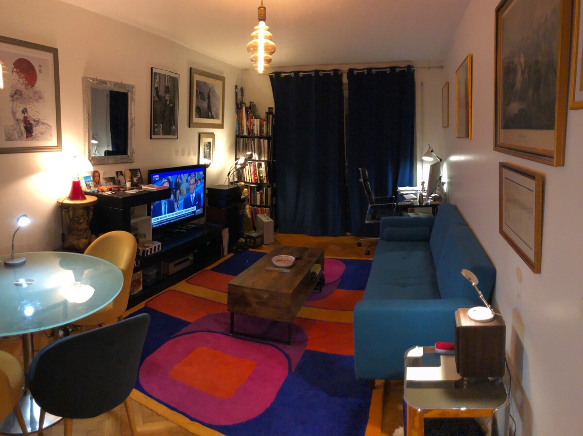 Living room and dining area 