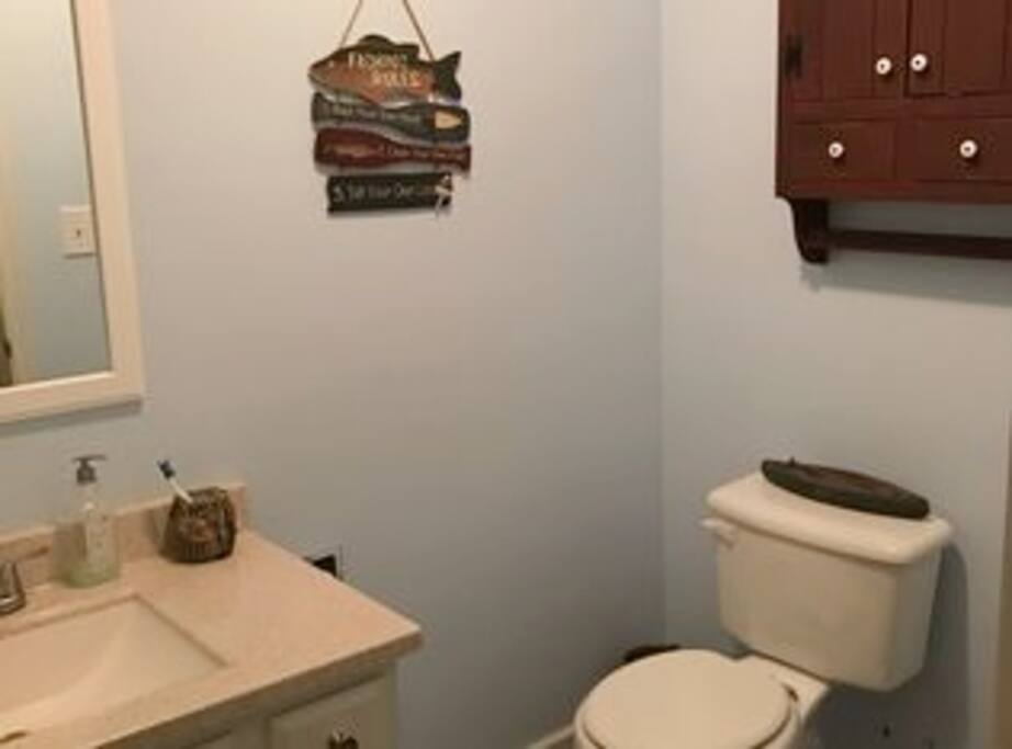 Guest private half bath