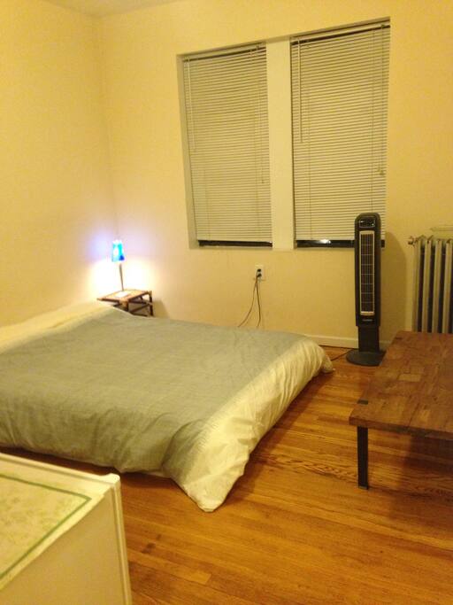 The bedroom with Queen size bed