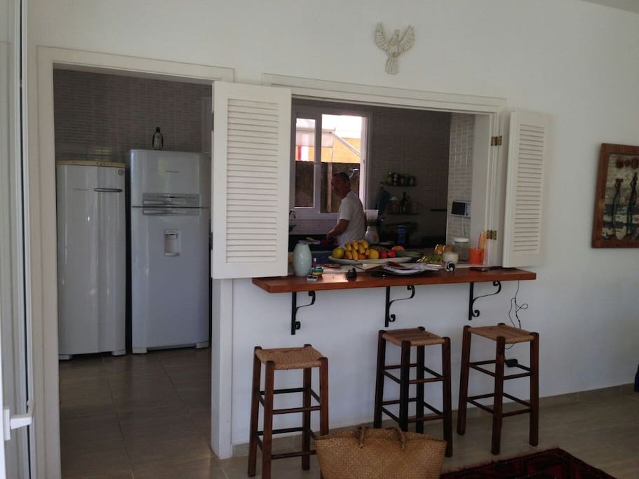 Passagem da cozinha com a sala