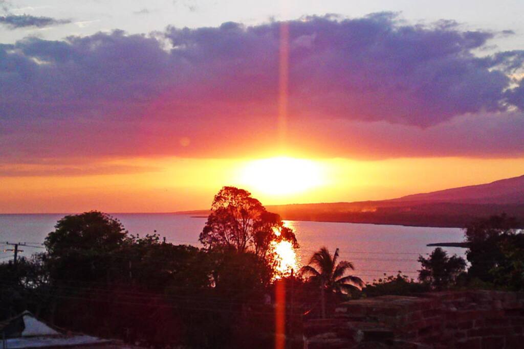 Puesta de sol vista desde la terraza