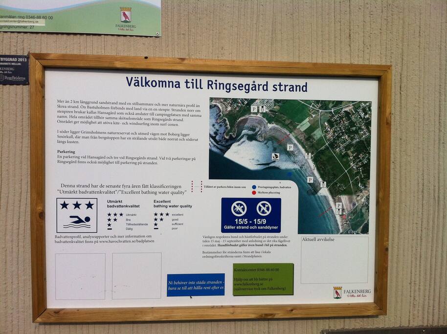 Karta över stranden
