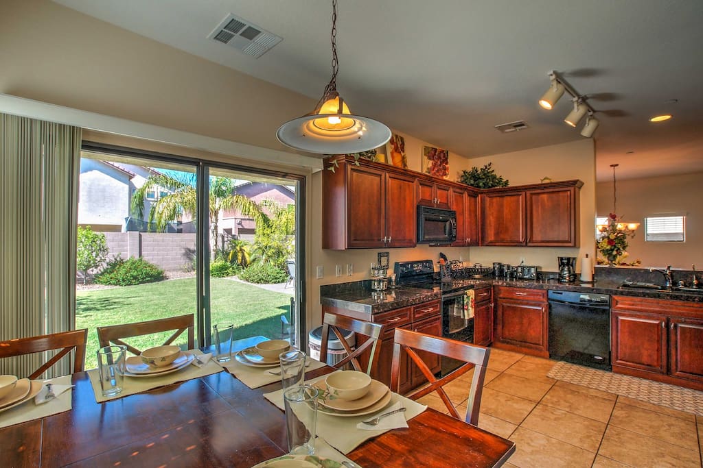 This 2,000-square-foot home is situated in a gated community and comfortably accommodates 8 guests.
